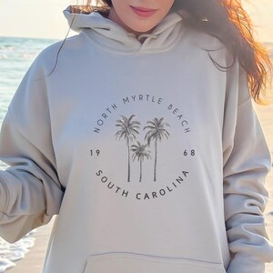 North Myrtle Beach Hoodie, North Myrtle Beach Hooded Sweatshirt, Travel SC Sweater, South Carolina Pullover, Myrtle Beach Souvenir Gift