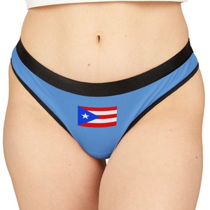 Puerto Rico Thong, Puerto Rico Underwear, Puerto Rico Undies, Puerto Rico Flag Thong, PR Gift, Puerto Rico Souvenir, PR Pride, Gift for Her