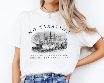Lustiges Patriotisches 4. Juli T-Shirt, Verschütten den Tee Seit 1773