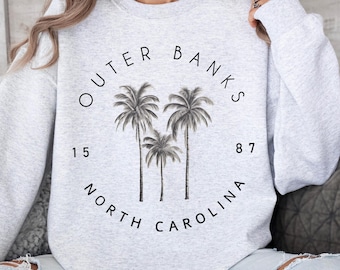 Outer Banks Sweater, Outer Banks Sweatshirt, North Carolina Sweatshirt, Pogue Life Shirt, OBX Beach Top, Beach Lover Gift, NC Trip Souvenir