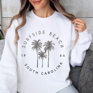 Surfside Beach Sweatshirt, Surfside Beach Sweater, South Carolina Sweatshirt, Oversized Minimalist Crewneck, Surfside Beach SC Shirt