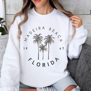 Madeira Beach Sweatshirt, Madeira Beach Sweater, Florida Sweatshirt, Oversized Minimalist Crewneck, Madeira Beach FL Shirt, Florida Gift