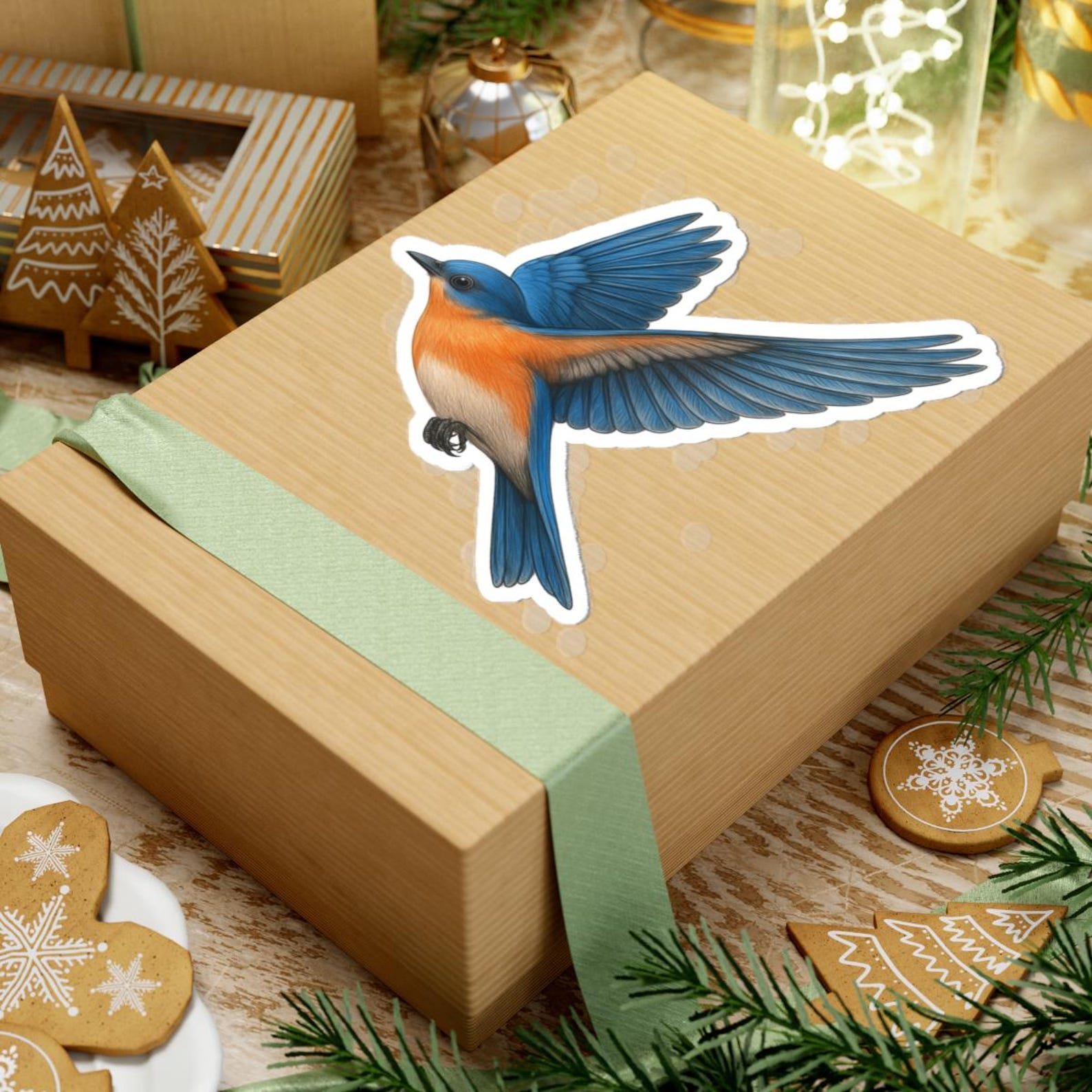 Eastern Bluebird Sticker, Vibrant Bird Decal for Laptops, Water Bottles ...