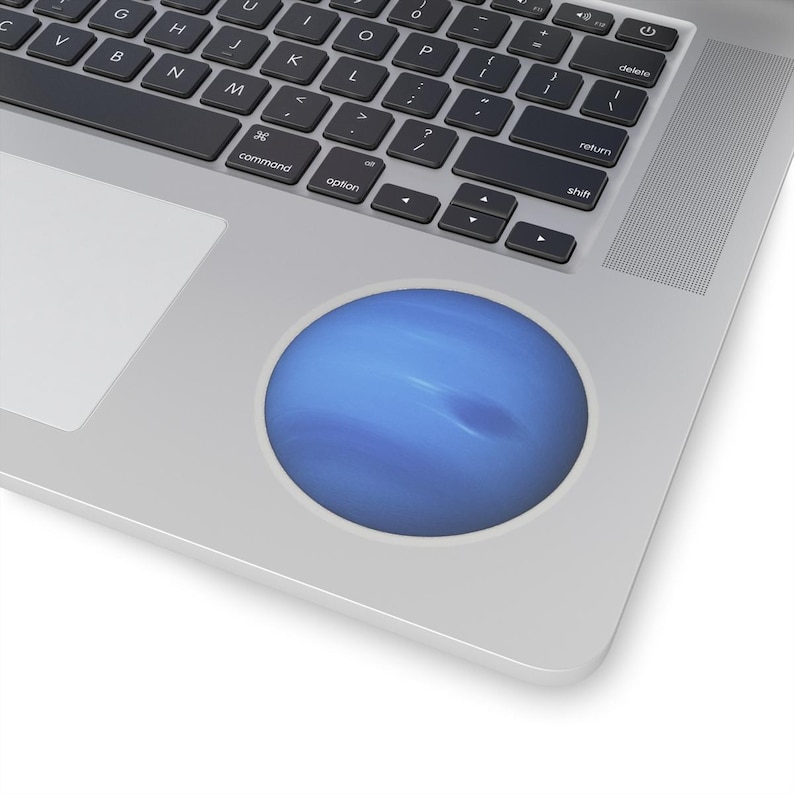 Neptune Sticker, Space Decor for Laptops, Journals, Water Bottles, Gift for Astronomers, Planet Decal, Gas Giant Art, Fun Birthday Gift image 3