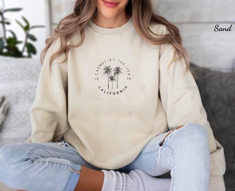 Carmel-By-The-Sea Sweater, Carmel-By-The-Sea Sweatshirt, Carmel California Shirt, Travel Souvenir, CA Sweater, Coastal Gift, West Coast Tee bild 1