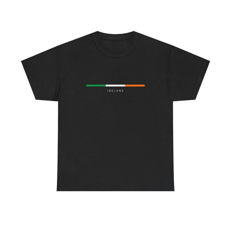 Ireland T-Shirt, Minimalist Irish Flag Tee, Irish Flag Gift, Irish Trip Shirt, Eire Fan Top, Europe Trip Tee, St. Patrick's Day Shirt image 2