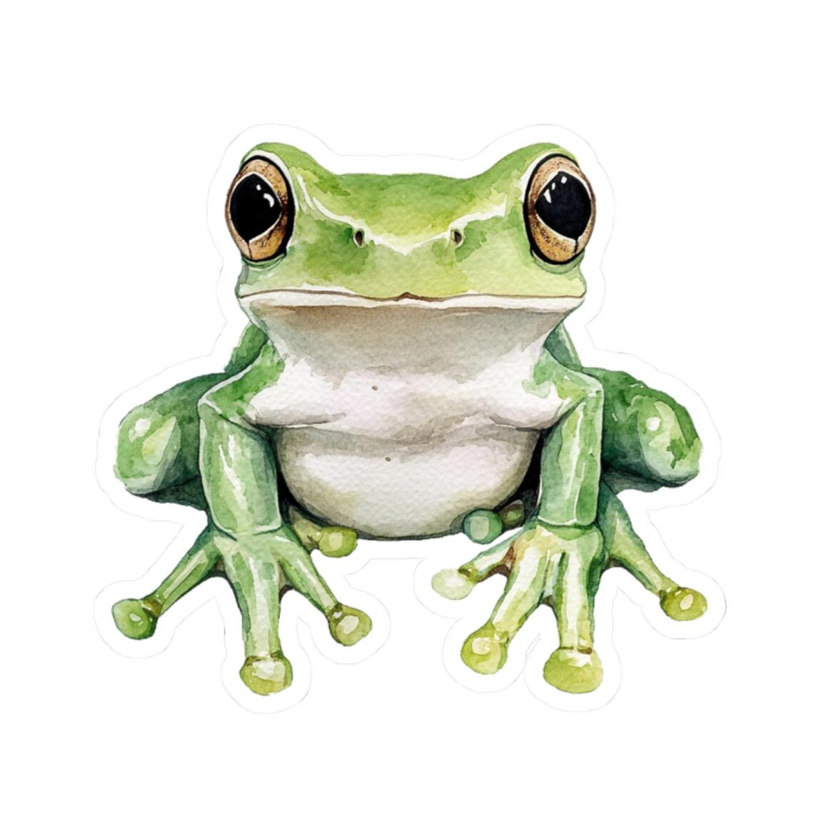 Tree Frog Sticker Tree Frog Sticker, Cute Amphibian Decor, Laptop Stickers, Nature Lover ...
