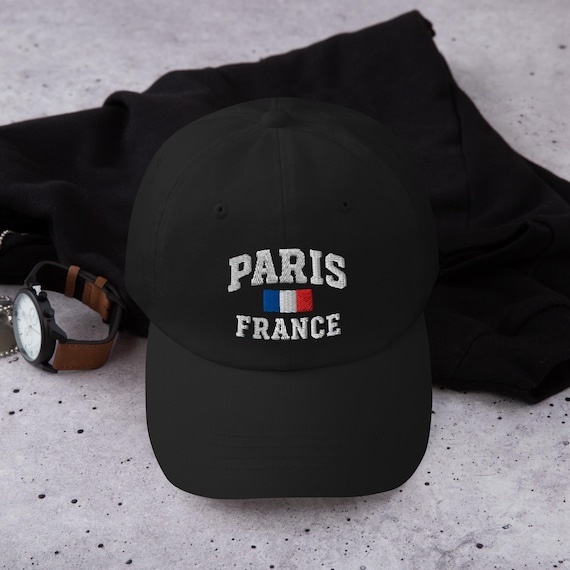パリ・フランス刺繍入り帽子、調節可能なFRキャップ、フランスプライド