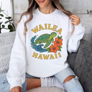 Wailea Hawaii Sweatshirt, Maui Beach Crewneck, Aloha State Pullover, Island Travel Sweater, Tropical Souvenir, Wailea Gift