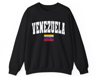 Venezuela Sweatshirt, Venezuela Sweater, Venezuela Crewneck Pullover, Venezuelan Flag, Venezuela Souvenir, South America Travel Gift