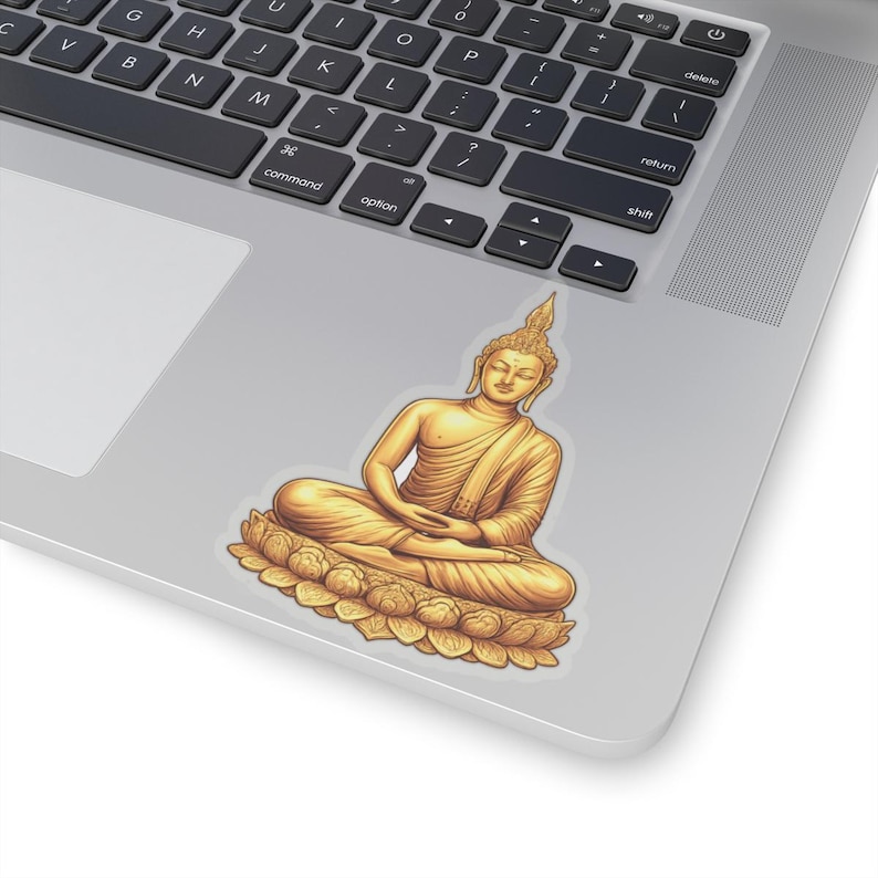 Thai Buddha Sticker, Meditation Decal, Theravada Buddhism, Laptop ...