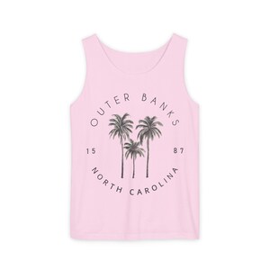 Outer Banks North Carolina Comfort Colors Tank, OBX Beach Shirt, Pogue Life Tank Top, NC Coastal Vacation Tee, Road Trip Souvenir Gift image 5
