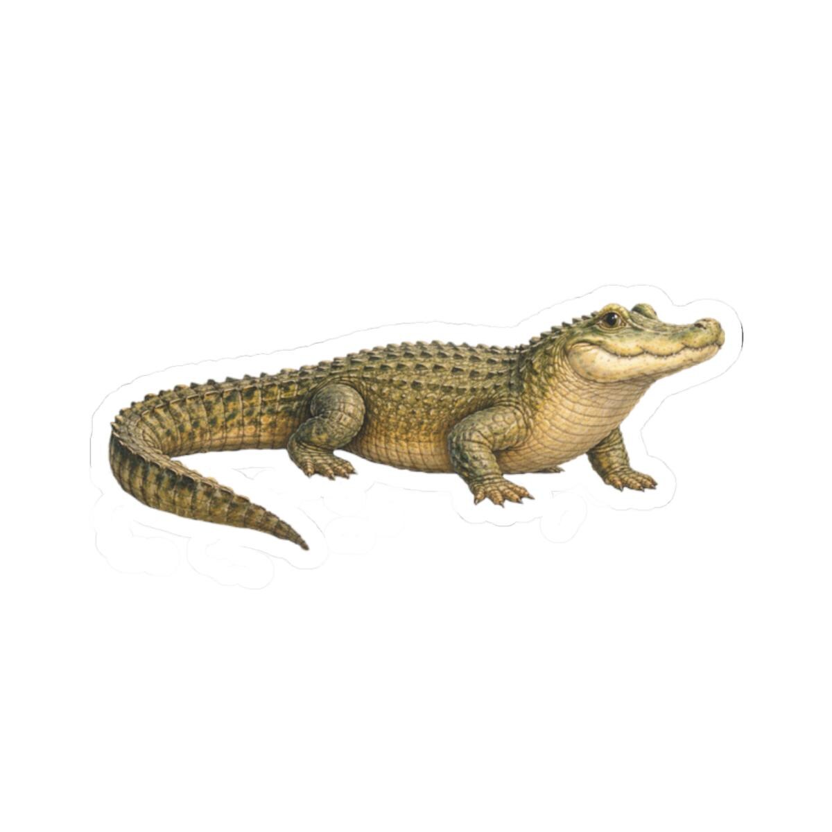 Alligator Sticker, Reptile Lizard Decal, Vinyl Laptop Sticker, Water ...