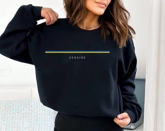 Ukraine Sweatshirt, Ukraine Crewneck Pullover, Ukraine Sweater, Ukrainian Flag, Ukraine Souvenir, Ukraine Shirt, Ukraine Pride
