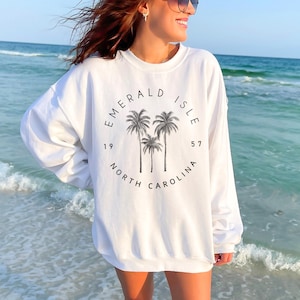 Oversized Emerald Isle Sweater, Emerald Isle Sweatshirt, North Carolina Sweater, Pogue Life Hoodie, Pogue Side Shirt, Beach Lover Gift