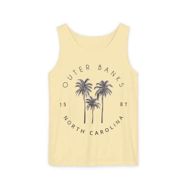 Outer Banks North Carolina Comfort Colors Tank, OBX Beach Shirt, Pogue Life Tank Top, NC Coastal Vacation Tee, Road Trip Souvenir Gift image 3
