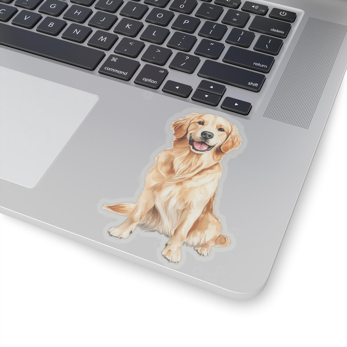 Computer Dog Sticker Golden Retriever Sticker, Cute Dog Decal for Laptops, Water Bottles ...