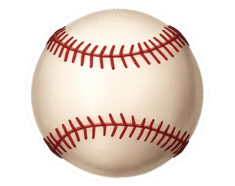 Baseball Sticker, Classic Sports Vinyl Decal, Game Day Fan Art, Athletic Aesthetic, Laptop Water Bottle Stickers, Gift for Fans, Sport Decor