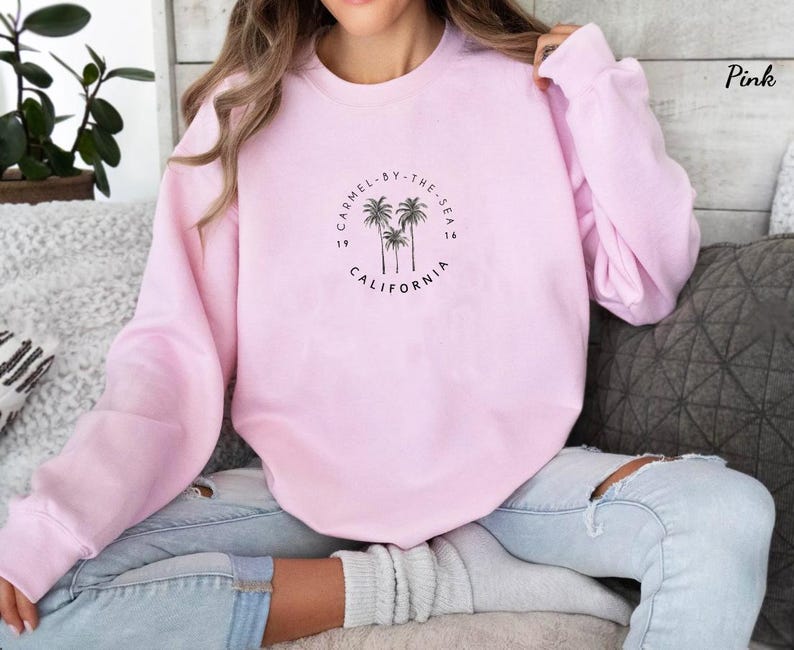 Carmel-By-The-Sea Sweater, Carmel-By-The-Sea Sweatshirt, Carmel California Shirt, Travel Souvenir, CA Sweater, Coastal Gift, West Coast Tee bild 6