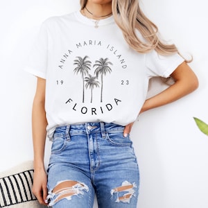 Anna Maria Island Comfort Farben T-Shirt, Florida Shirt, Sommerferien Souvenir, Anna Maria Strand T-Shirt, Ostküste FL Shirt