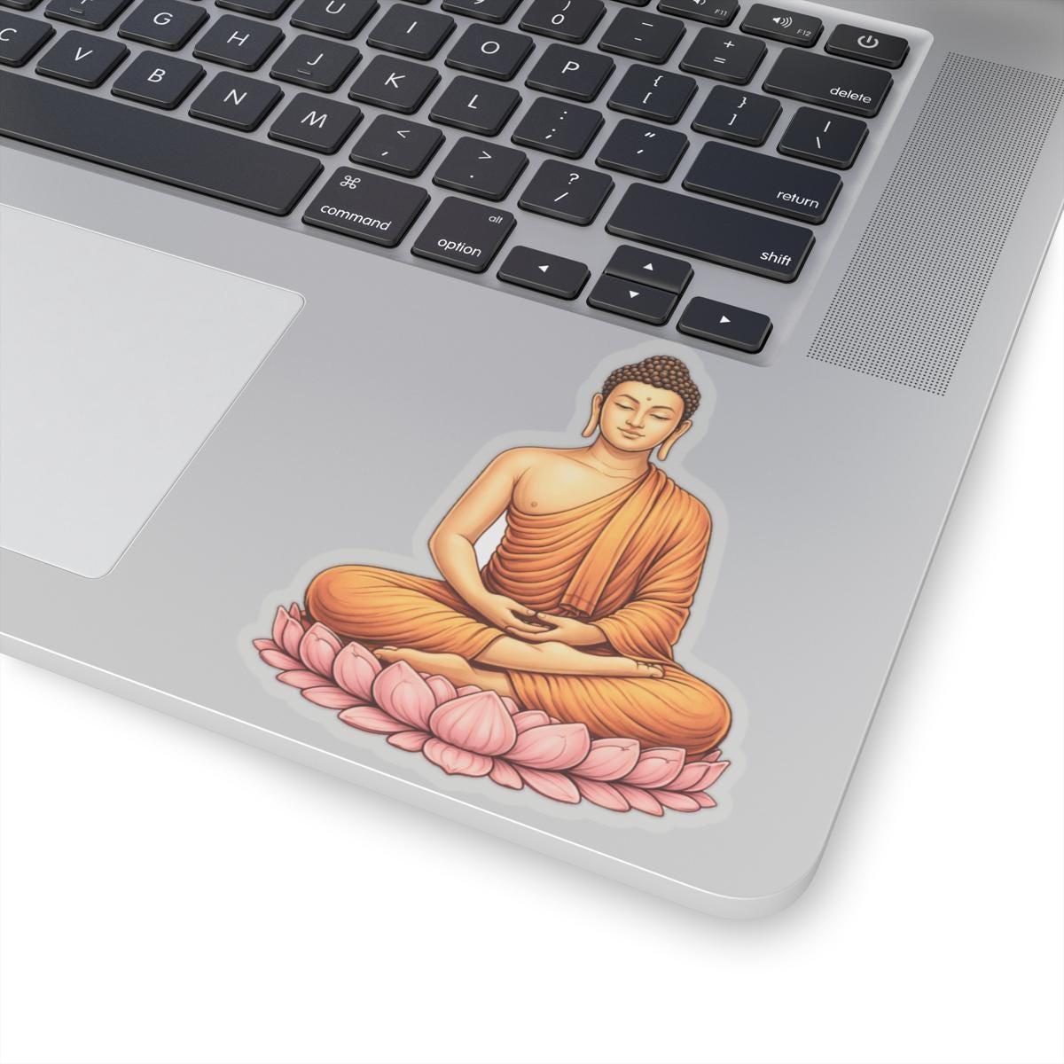 Buddha Sticker, Gautama Buddha, Meditating Artwork, Lotus Decal for ...