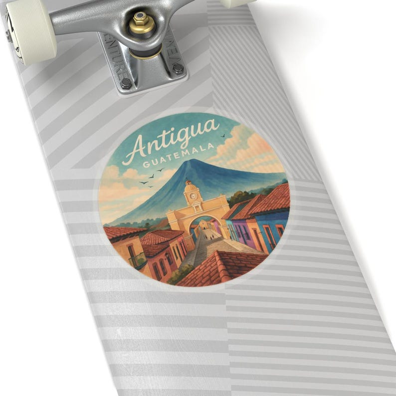 Antigua Guatemala Sticker, Vacation Travel Decal - Luggage, Laptop ...