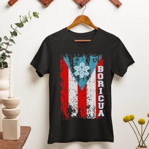 Puerto Rico T-Shirt, Unisex Tee, Boricua Flag Shirt, Cultural Heritage Apparel, Summer Outfit, Festival Wear, PR Shirt, Puerto Rico Pride