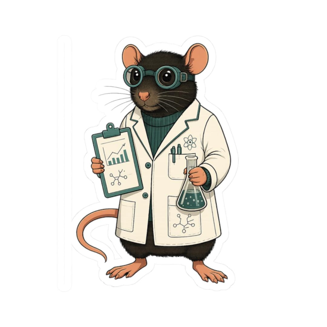 Lab Rats Stickers Lab Rat Sticker, Cute Lab Rat Decals for School, Laptop Decor, Science ...