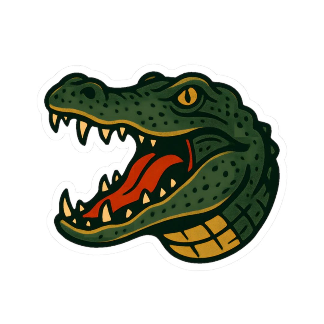 Alligator Stickers, Fun Animal Decals for Laptops & Water Bottles ...