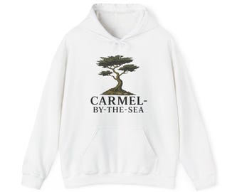 Carmel-by-the-Sea Hoodie, Coastal California Pullover, West Coast Travel Hoodie, Carmel CA Souvenir, Beach Town Sweatshirt Gift