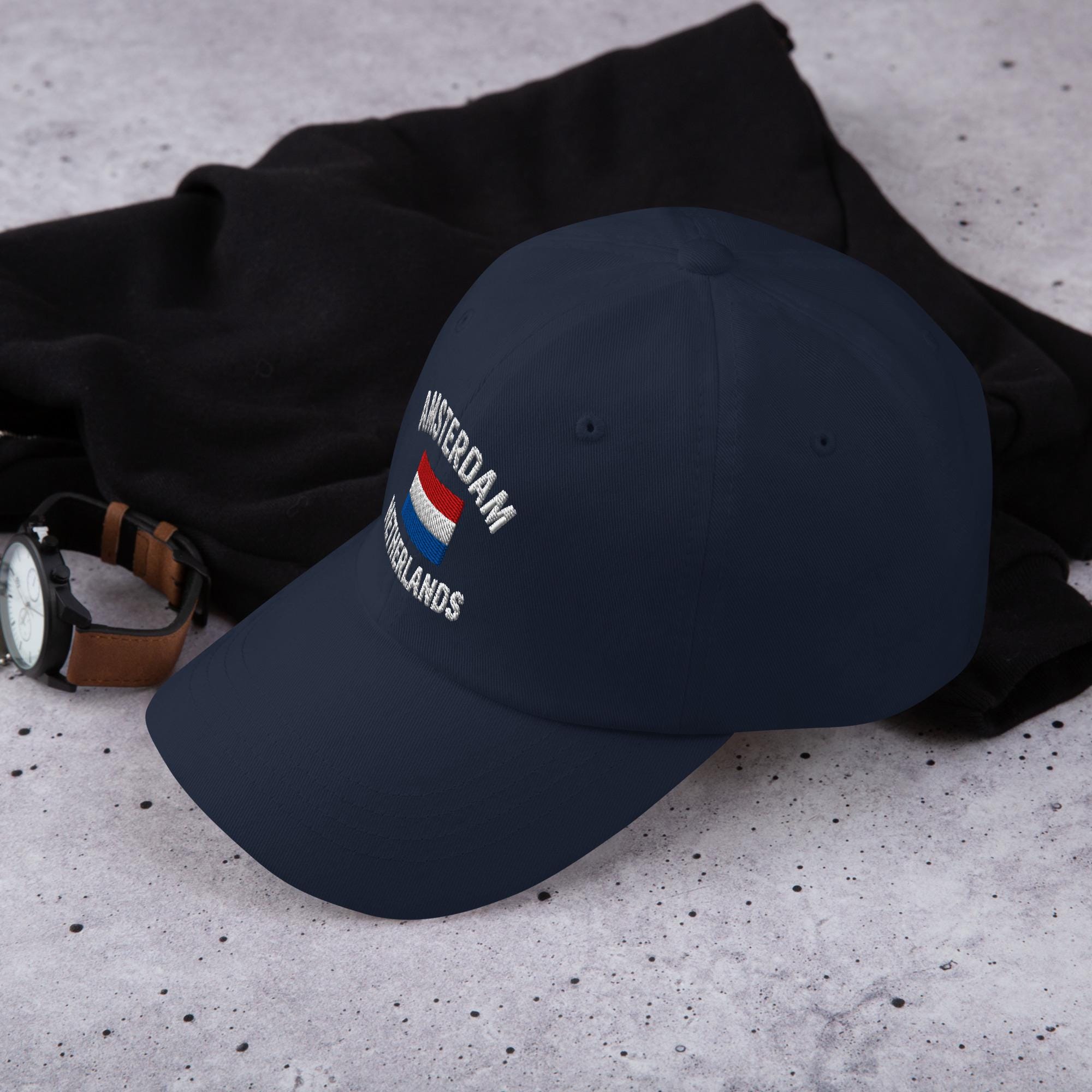 Go Holland! Orange Flag Baseball Cap With 3D Embroidered Letters | Unisex Cotton Hat
