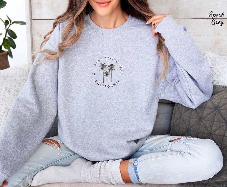 Carmel-By-The-Sea Sweater, Carmel-By-The-Sea Sweatshirt, Carmel California Shirt, Travel Souvenir, CA Sweater, Coastal Gift, West Coast Tee bild 4