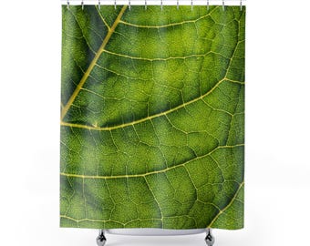 Duschvorhang Ginkgo-Blätter Aquarell – 183 X 183 Cm, Wasserdicht, Mit Haken, Modernes Badezimmer-Deko-Set