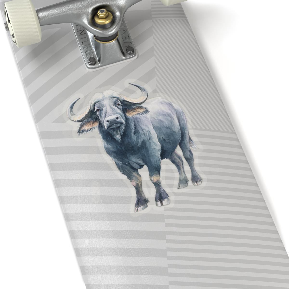 Water Buffalo Sticker, Vinyl Animal Decal for Laptop, Water Bottle, or ...