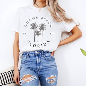 Cocoa Beach Comfort Colors T-Shirt, Cocoa Beach Shirt, Florida Beach Tee, Minimalist Crewneck, Cocoa Beach Florida Souvenir, Florida Gift