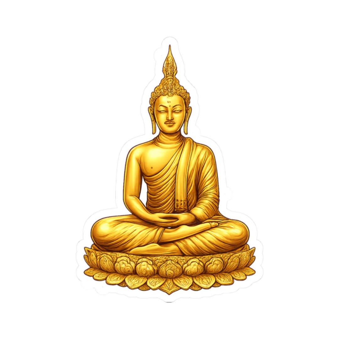 Thai Buddha Sticker, Meditation Decal, Theravada Buddhism, Laptop ...