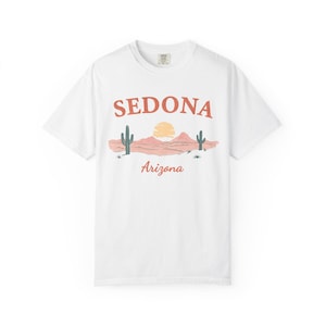 Sedona Arizona Comfort Colors T-Shirt, Desert Shirt, Soft Arizona Top, Sedona Shirt, Southwest Travel Souvenir