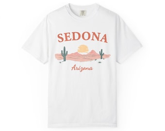Sedona Arizona Comfort Colors T-Shirt, Desert Shirt, Soft Arizona Top, Sedona Shirt, Southwest Travel Souvenir