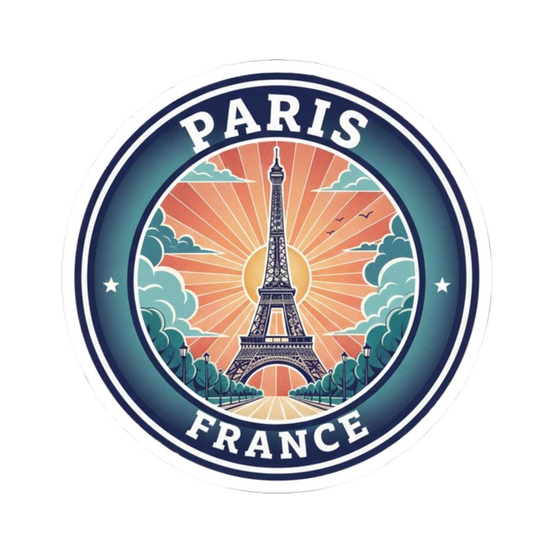 Sticker Vector Paris Paris Sticker, Vinyl Travel Stickers, Paris France Stickers, European ...