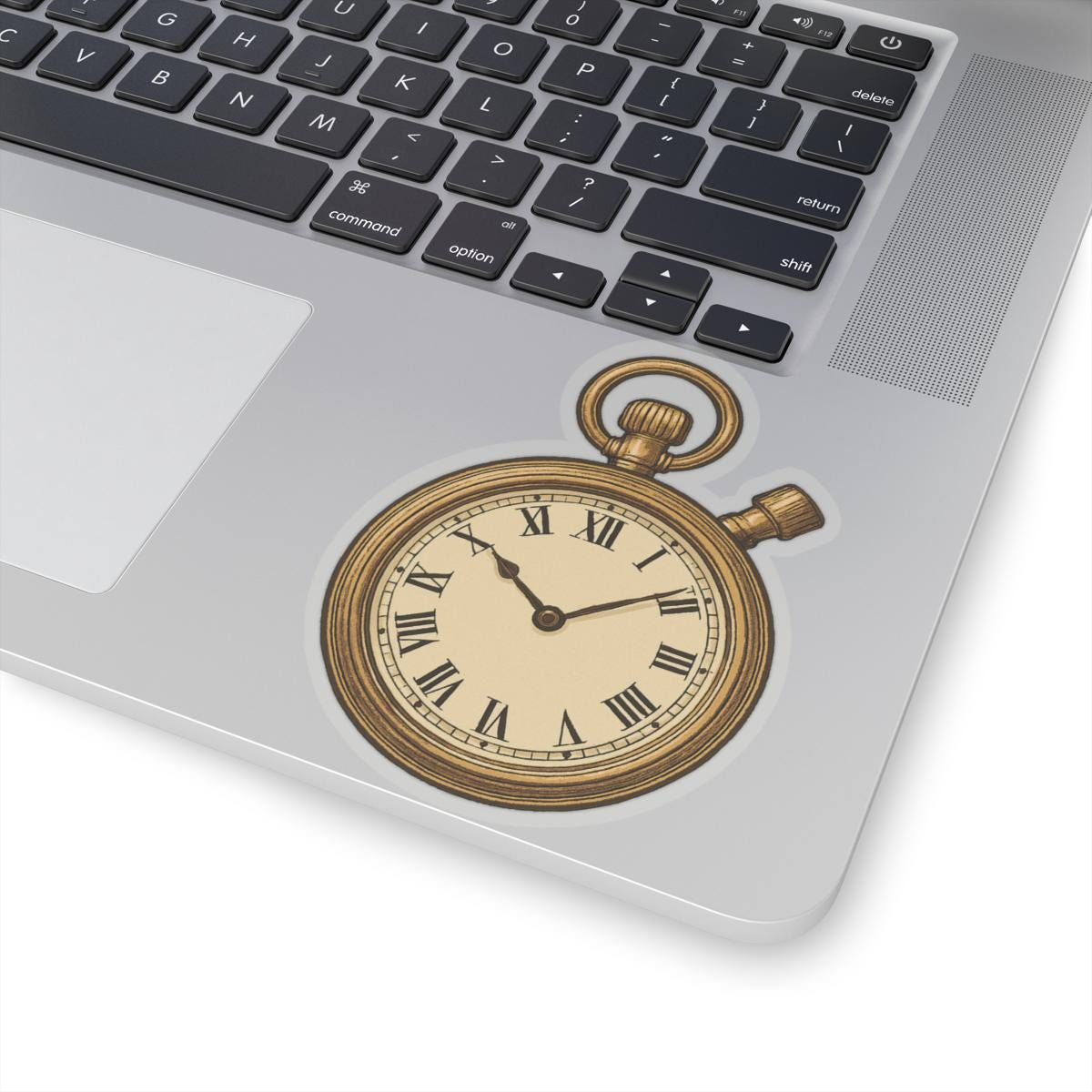 Watch Type Sticker Vintage Pocket Watch Sticker, Timeless Decor, Gold Watch Decal, Perfect ...