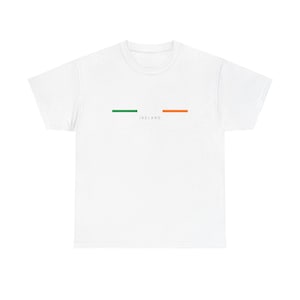 Ireland T-Shirt, Minimalist Irish Flag Tee, Irish Flag Gift, Irish Trip Shirt, Eire Fan Top, Europe Trip Tee, St. Patrick's Day Shirt image 1