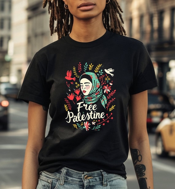 T-shirt Gratuit PALESTINE - Tailles Adulte Et Enfant - Soutien à Gaza