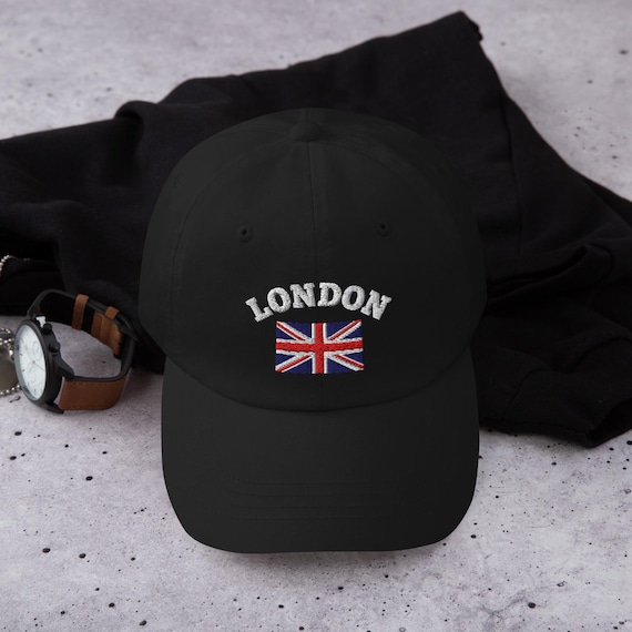 ロンドン・イングランド刺繍入り帽子、調節可能なロンドンキャップ