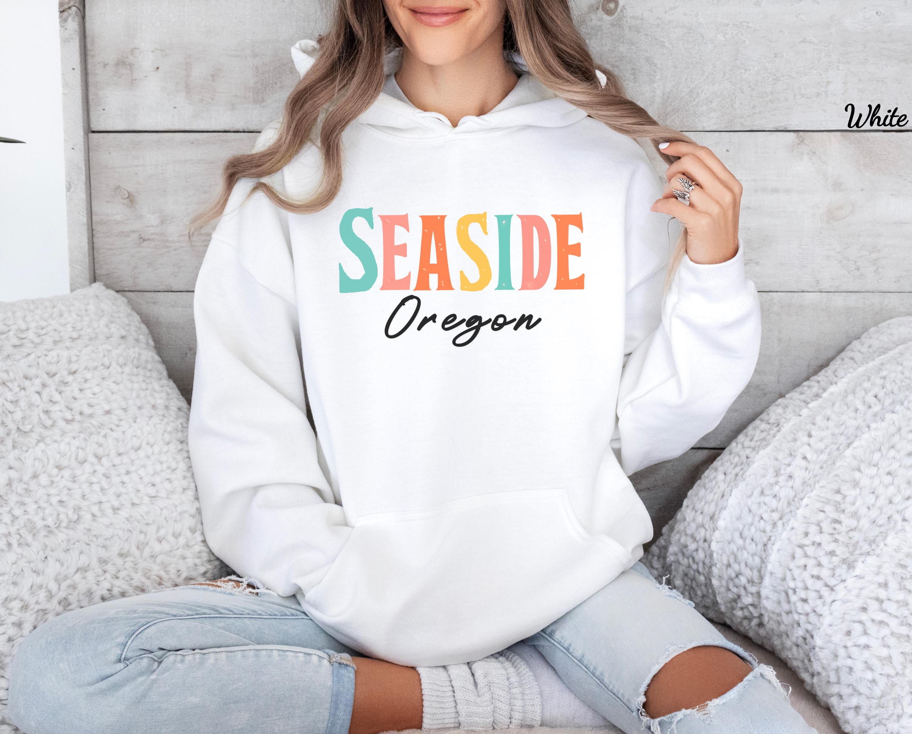 Seaside Oregon Hoodie, Coastal Travel Pullover - Etsy