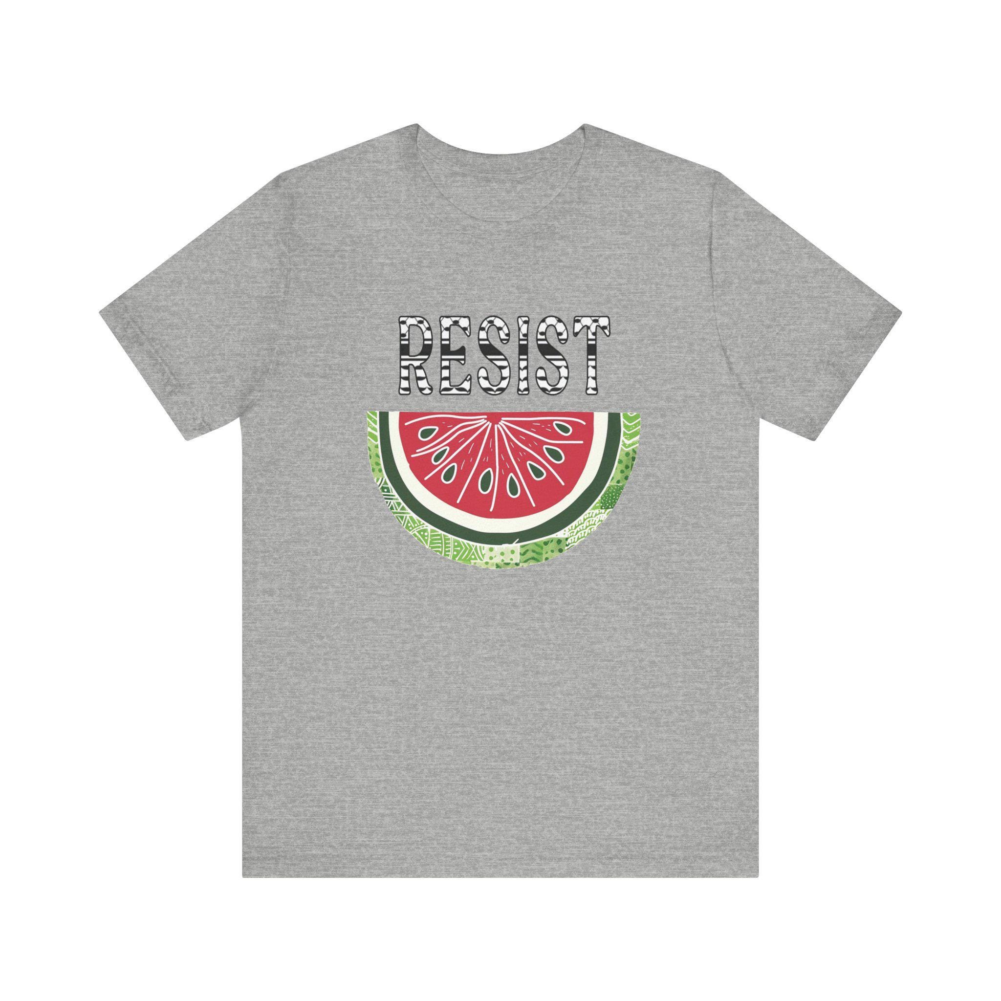Resist T-shirt, Watermelon Palestine Shirt, Stand With
