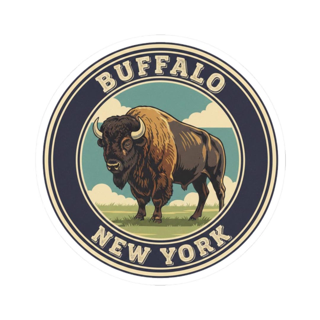 Buffalo Rv Sticker Buffalo Sticker, New York Bison Decal, Kiss Cut Vinyl, Waterproof Car ...