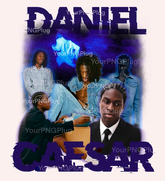 DANIEL CAESAR 水色 Tシャツ daniel-caesar-freudian-t-shirt