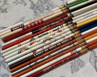 Pencils Vtg Lot 35 Unused Charlie Brown Advertising Food Hershey Army Dino New