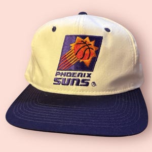 Vtg Phoenix Suns NBA 1990s The G Cap Two Tone Adjustable Snapback Cap NEW White