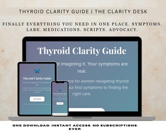 Thyroid Guide App, Hashimoto and Hypothyroidism Symptoms Lab PDF